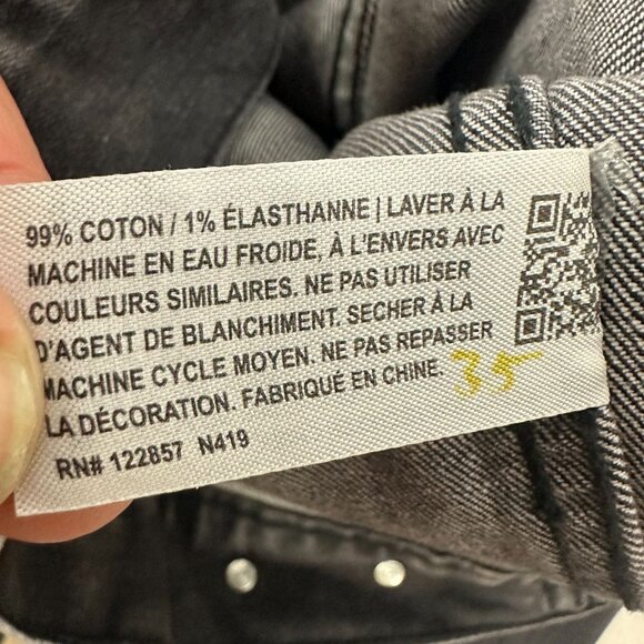 Maverick Clothing Co. Black Denim Jacket With Yellow Embroidery Small - Picture 7 of 7